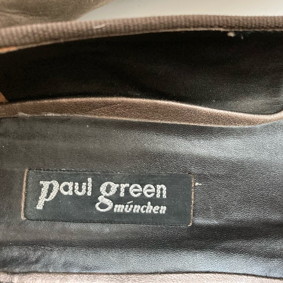 Leather flats Paul Green ballet flats handmade shoes ballet flats bow flats 8.5 - Picture 7 of 7